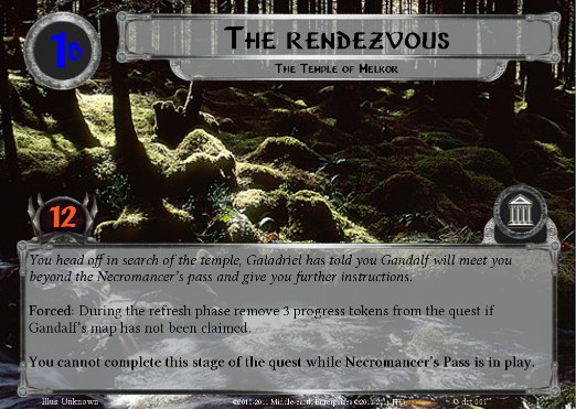 The Temple of
                    Melkor - Quest card