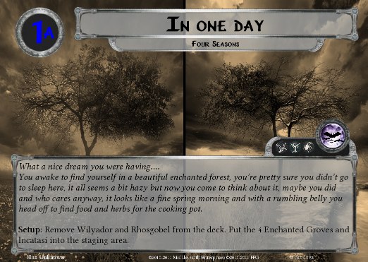 Four Seasons -
                    Quest card