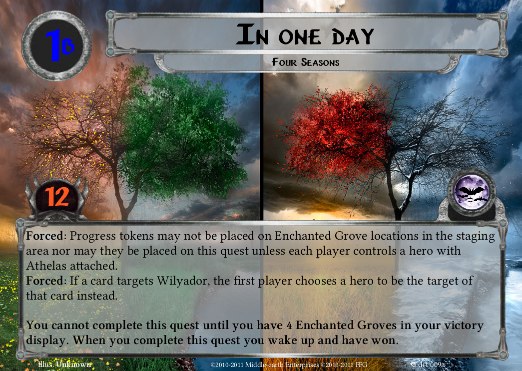 Four Seasons -
                    Quest card